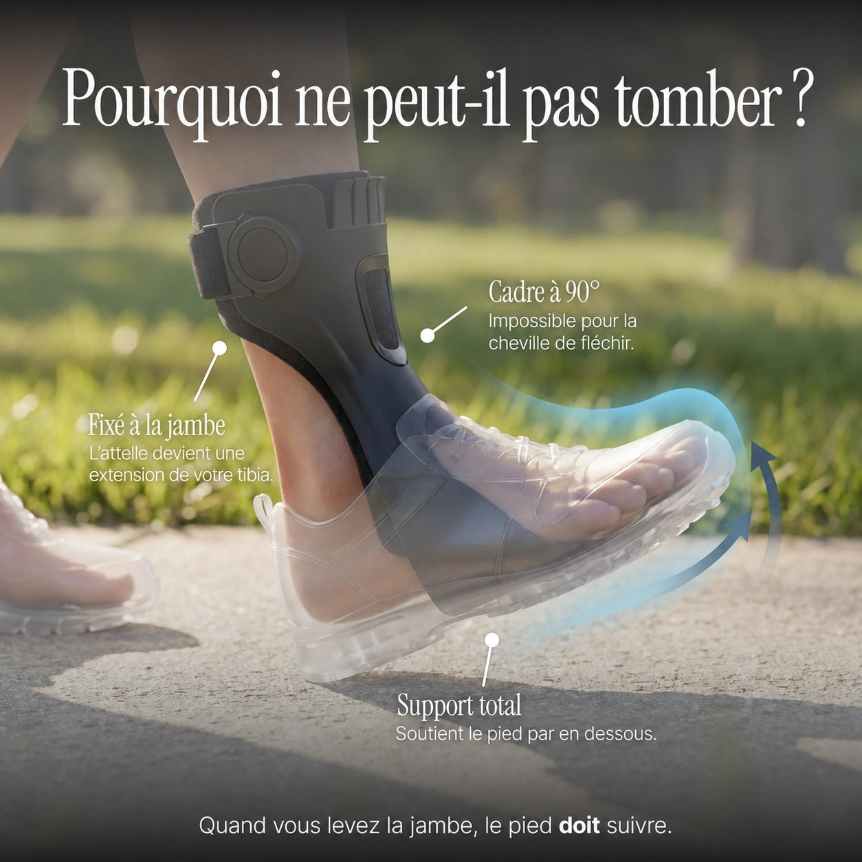 Orthèse de relevage du pied